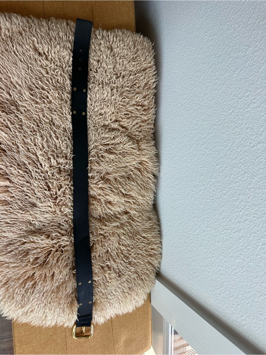 Rare! Vintage Escada Sport Black Suede Belt with Gold E Logo EU 36 US S 26-28 main image 8